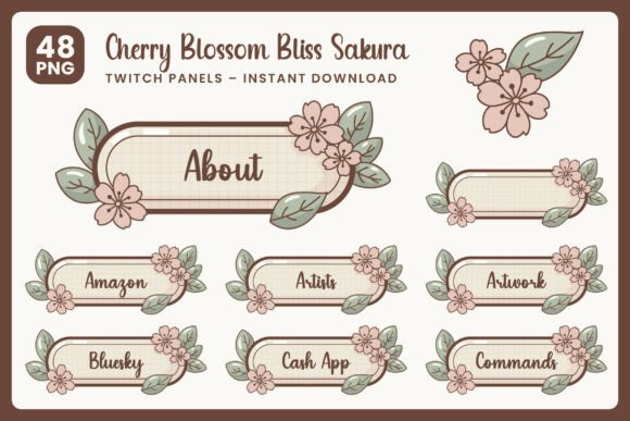 Cherry Blossom Bliss Sakura Panels