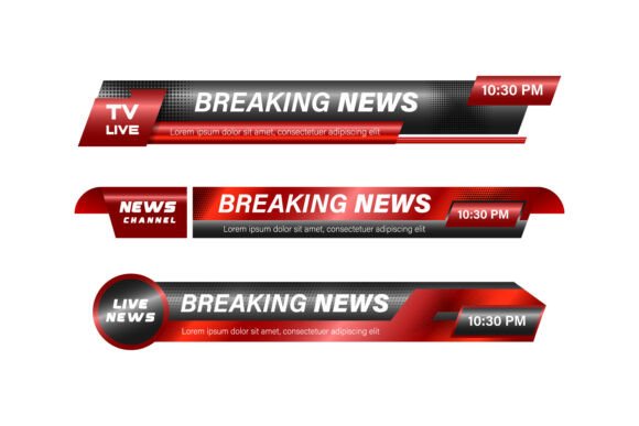 Exploring the Versatility of Different Style Breaking News Lower Third Elements in Design