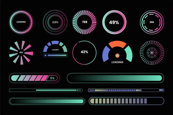 Futuristic HUD Border Templates for Sci-Fi Design Projects