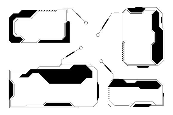 Futuristic HUD Frames & Tech Interface Designs