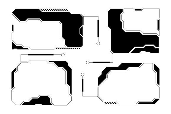 Hud Sci Fi Cyberpunk Callouts Set