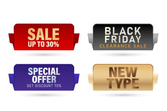 Maximizing Impact with Four Different Sale Banners: A Strategic Design Resource for Modern Marketers