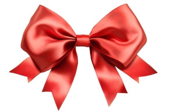 Red Bow Shiny Satin Ribbon Png: A Design Essential