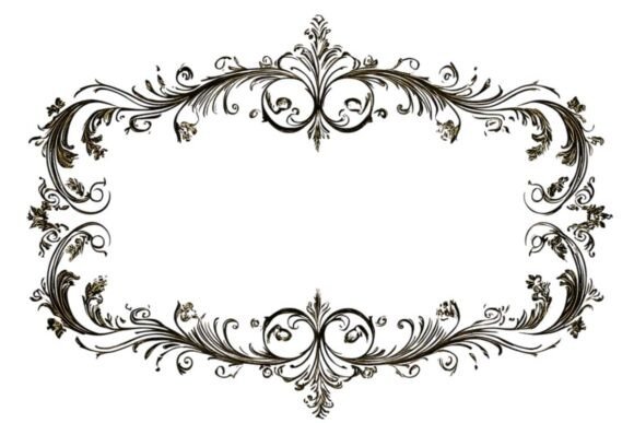 Vintage Pattern Frame PNG: A Timeless Design Element for Digital Projects