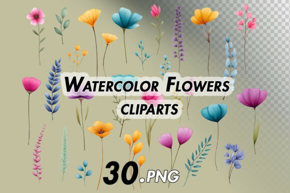 Watercolor Flowers Cliparts: Creative Possibilities and Practical Tips