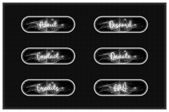 White Magic Flash Twitch Panels for Minimal Stream Design